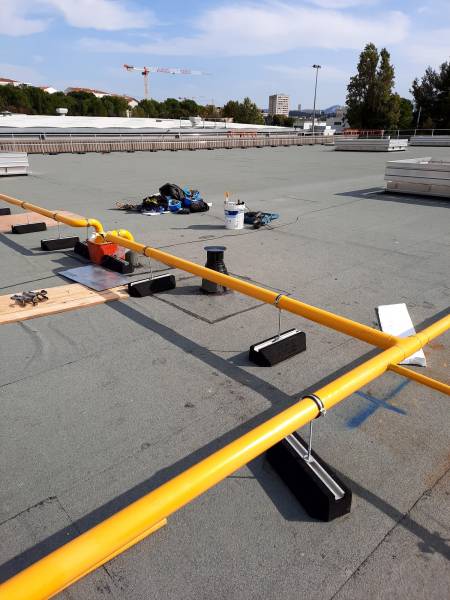 Chantier pour le réseau RTM à Marseille